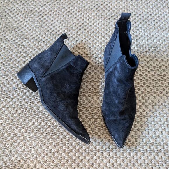 ACNE STUDIOS Jensen Suede Ankle Boots, black, size EUR 37/US 7 - Picture 2 of 11